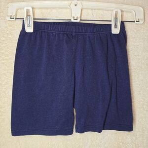 Girl's Navy Blue Elastic Waist Shorts StrawBerry Pull On Size 5